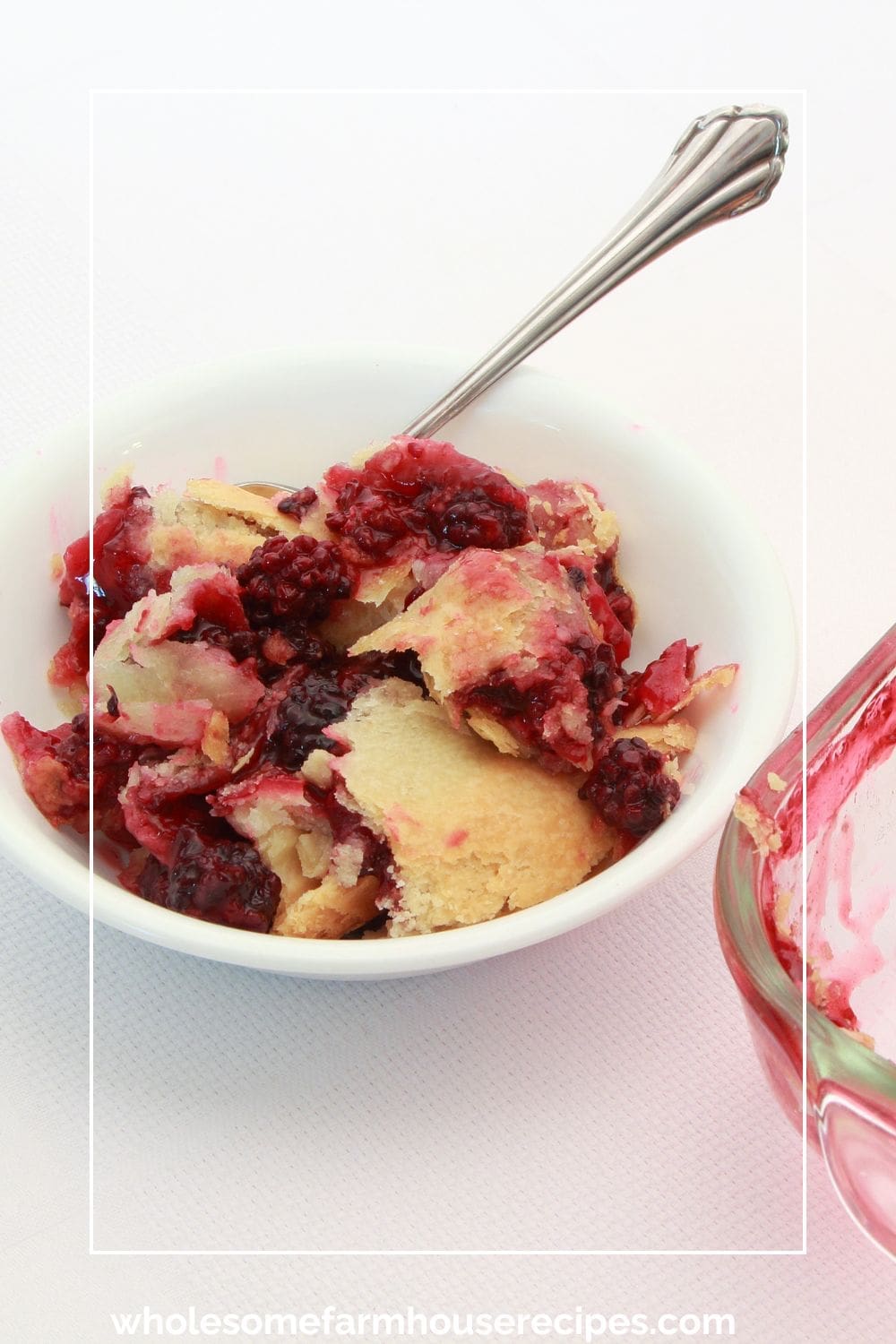 Blackberry Cobbler in a Bowl