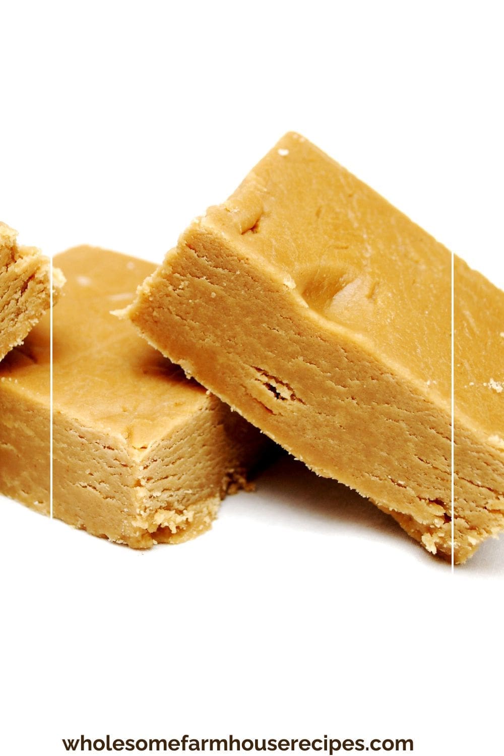 Easy Peanut Butter Fudge Cut in Squares