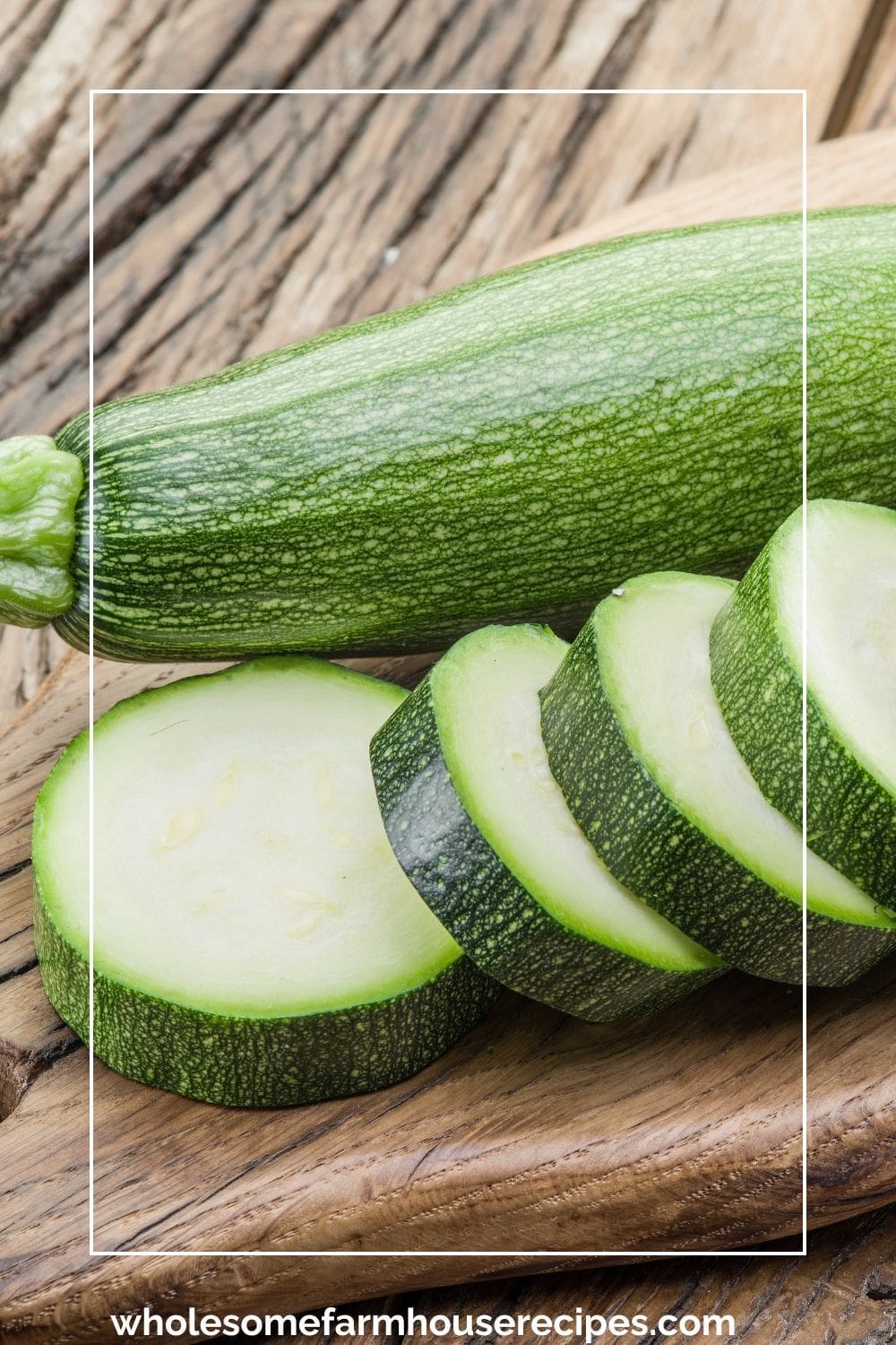 Fresh Zucchini Sliced