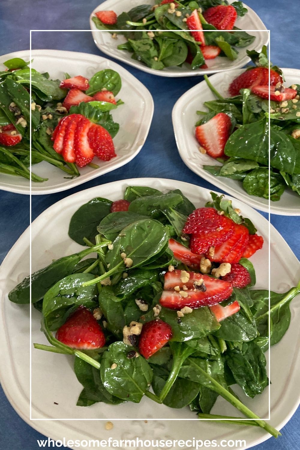 Spinach and Strawberry Salads