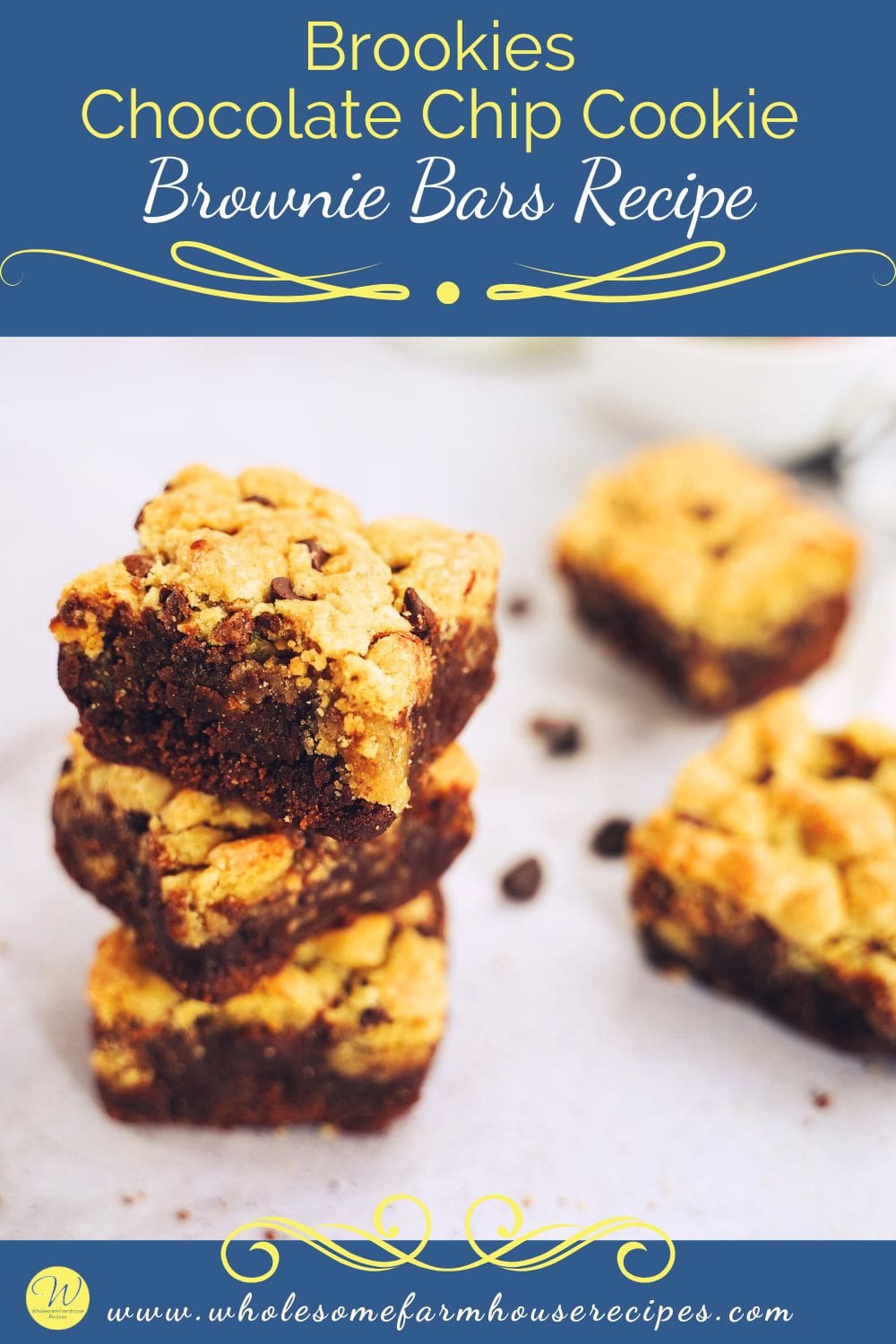 Brookies Chocolate Chip Cookie Brownie Bars Recipe