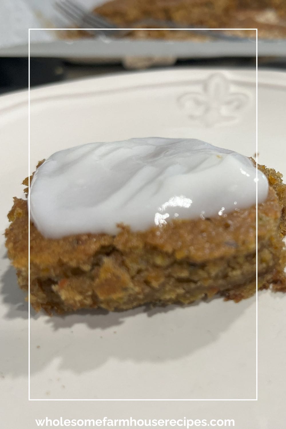 Carrot Cake Bar with Yogurt Topping