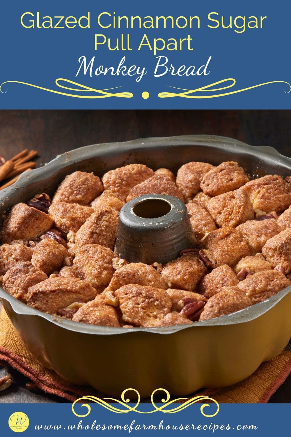 Glazed Cinnamon Sugar Pull Apart Monkey Bread