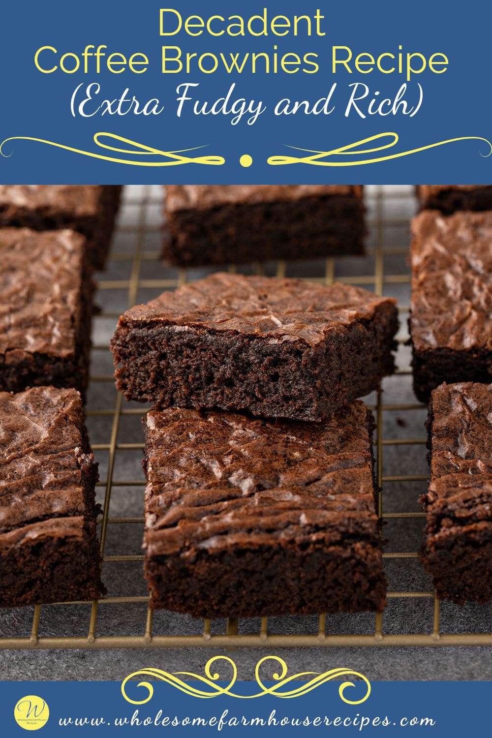 Decadent Coffee Brownies Recipe (Extra Fudgy and Rich)