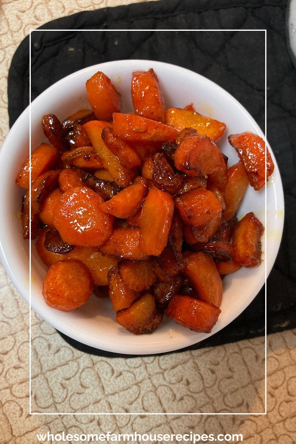 Caramelized Glazed Carrots in Bowl