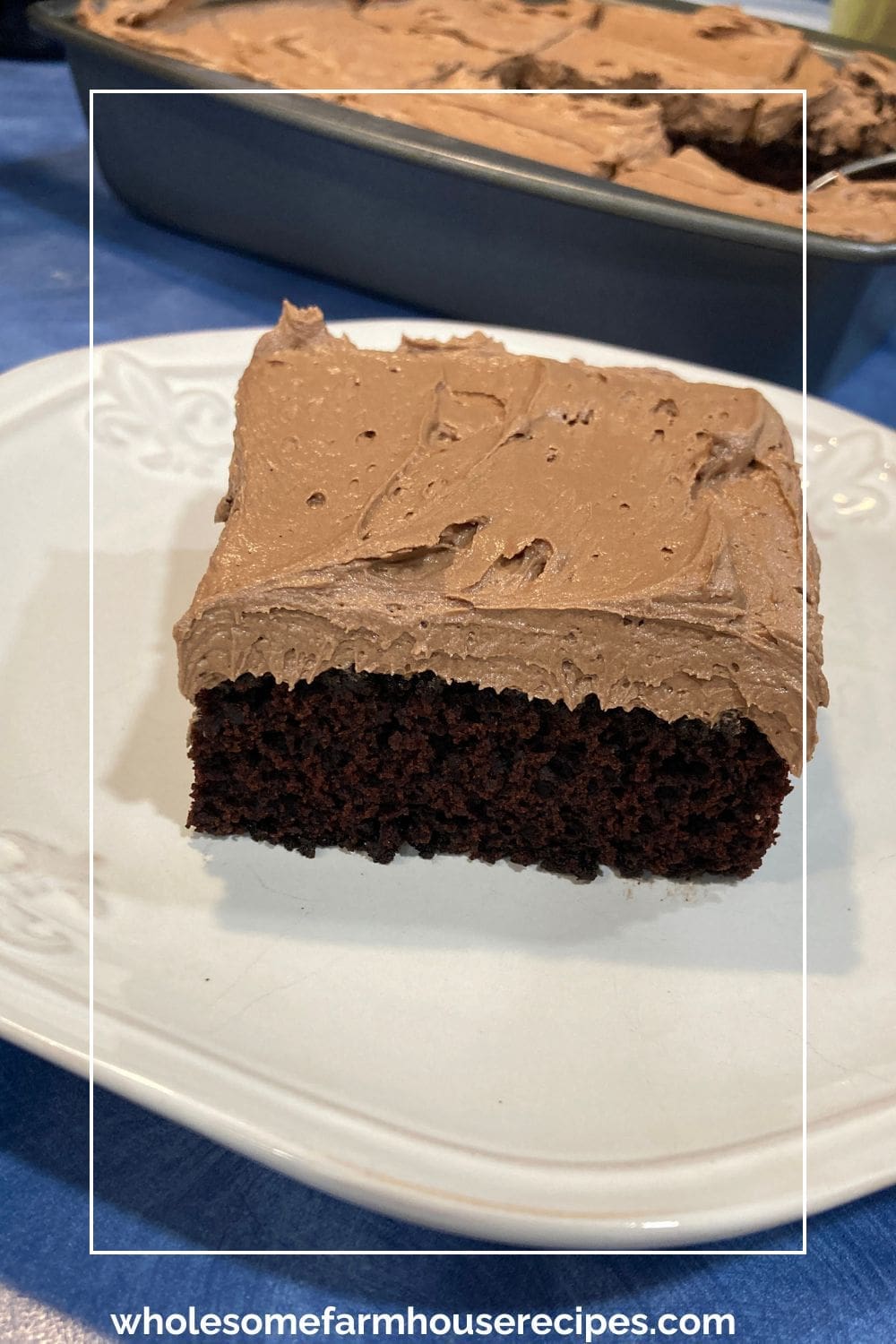 Chocolate Wacky Cake with Chocolate Frosting