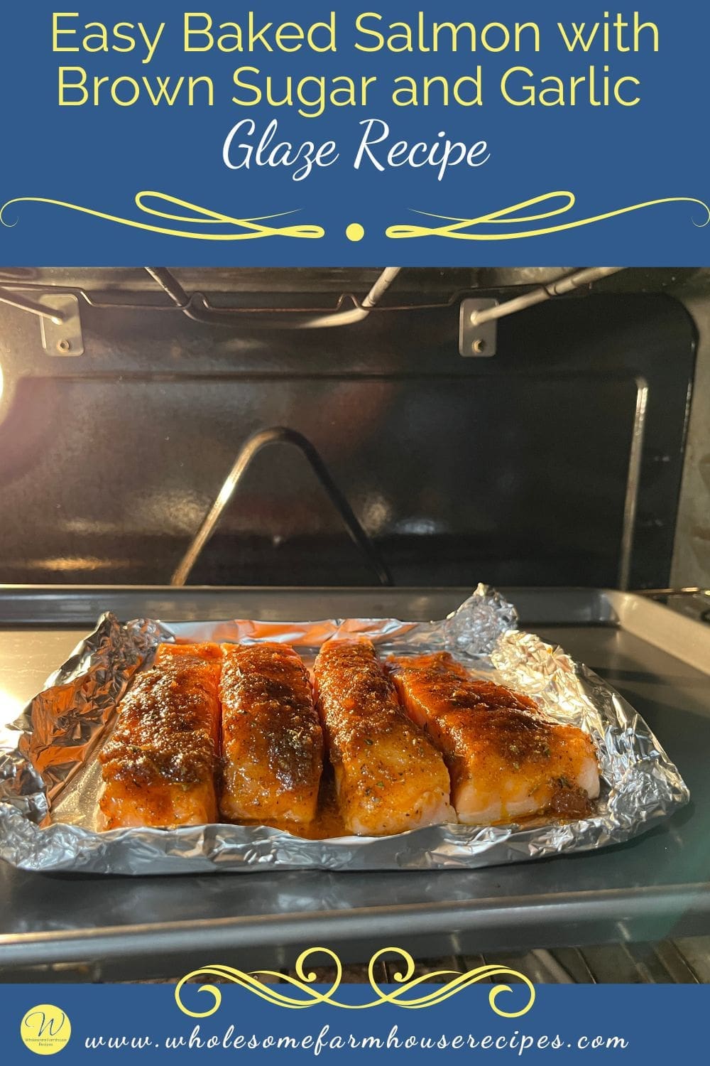Easy Baked Salmon with Brown Sugar and Garlic Glaze Recipe