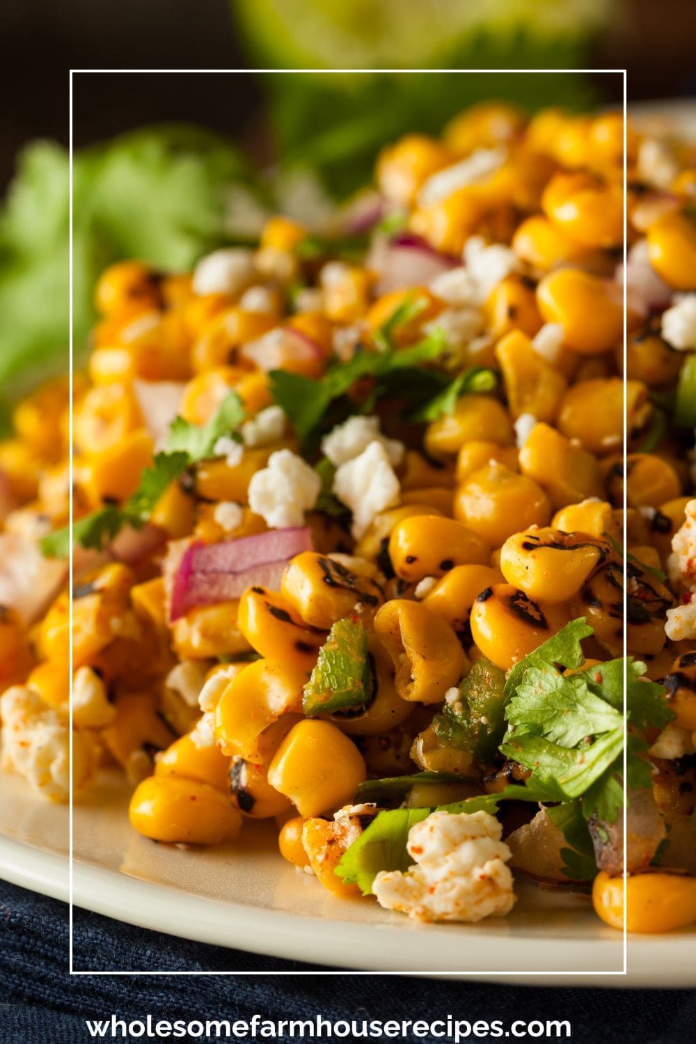 Louisiana Street Corn Recipe on a plate