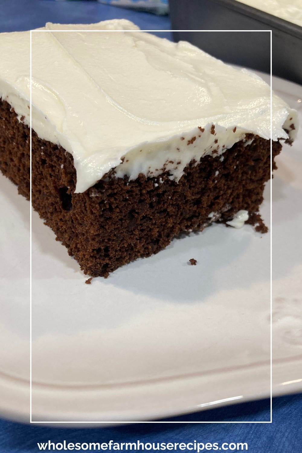 Wacky Cake with Vanilla Frosting
