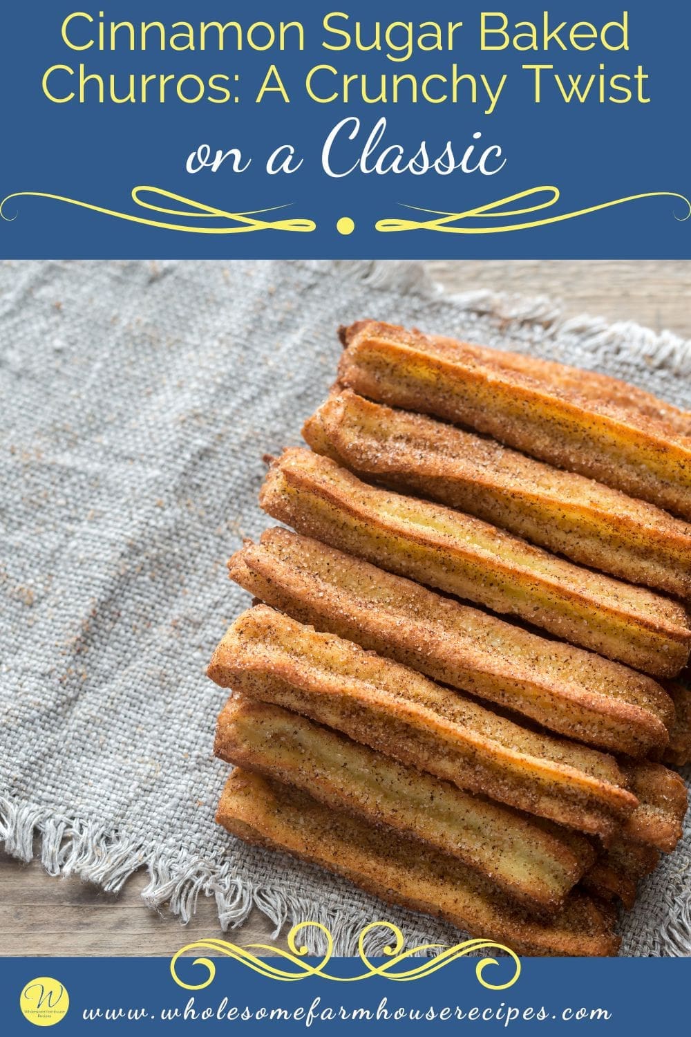 Cinnamon Sugar Baked Churros A Crunchy Twist on a Classic
