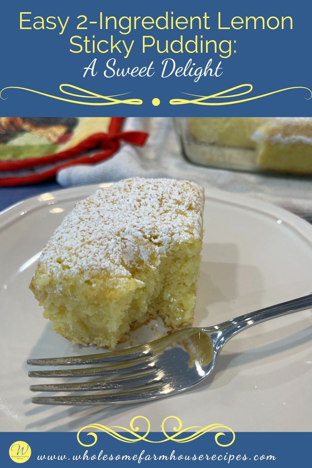 Easy 2-Ingredient Lemon Sticky Pudding A Sweet Delight