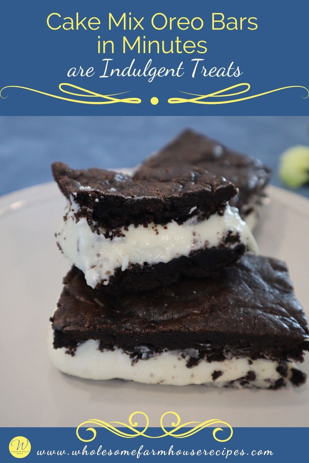 Cake Mix Oreo Bars in Minutes are Indulgent Treats