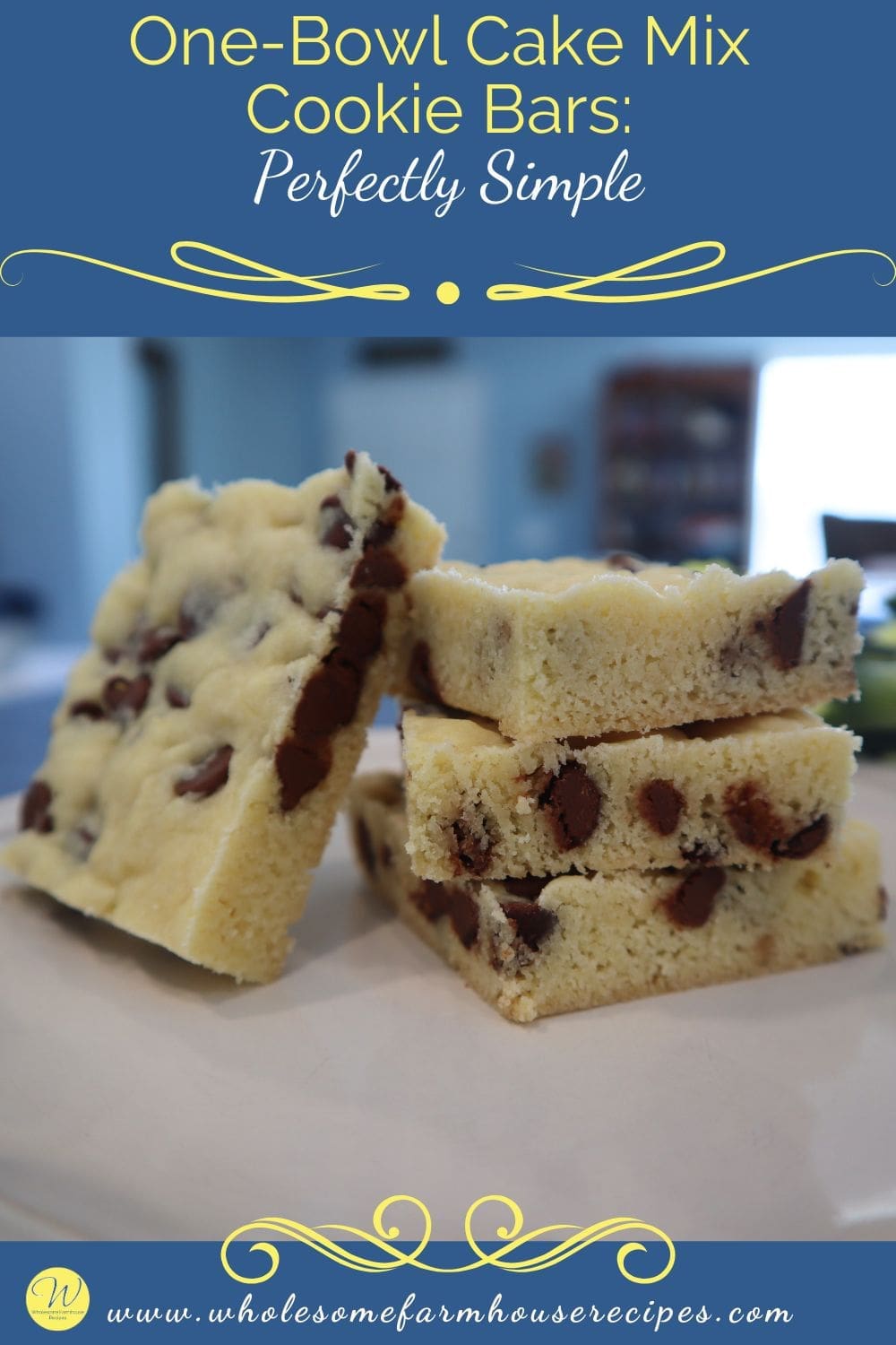 One-Bowl Cake Mix Cookie Bars Perfectly Simple