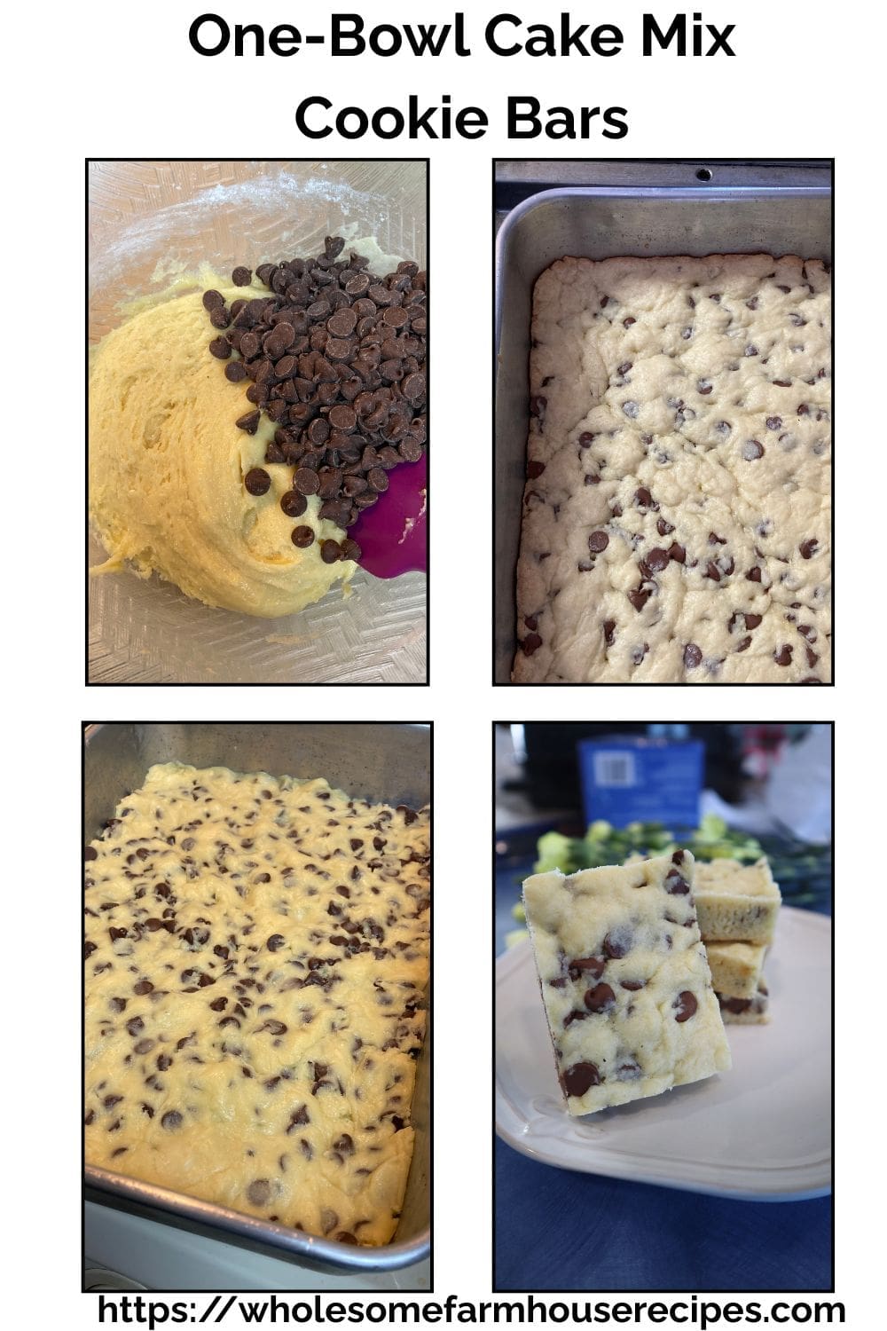 One-Bowl Cake Mix Cookie Bars