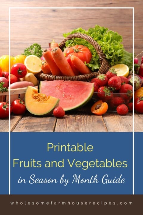 Printable Fruits and Vegetables in Season by Month Guide Wholesome