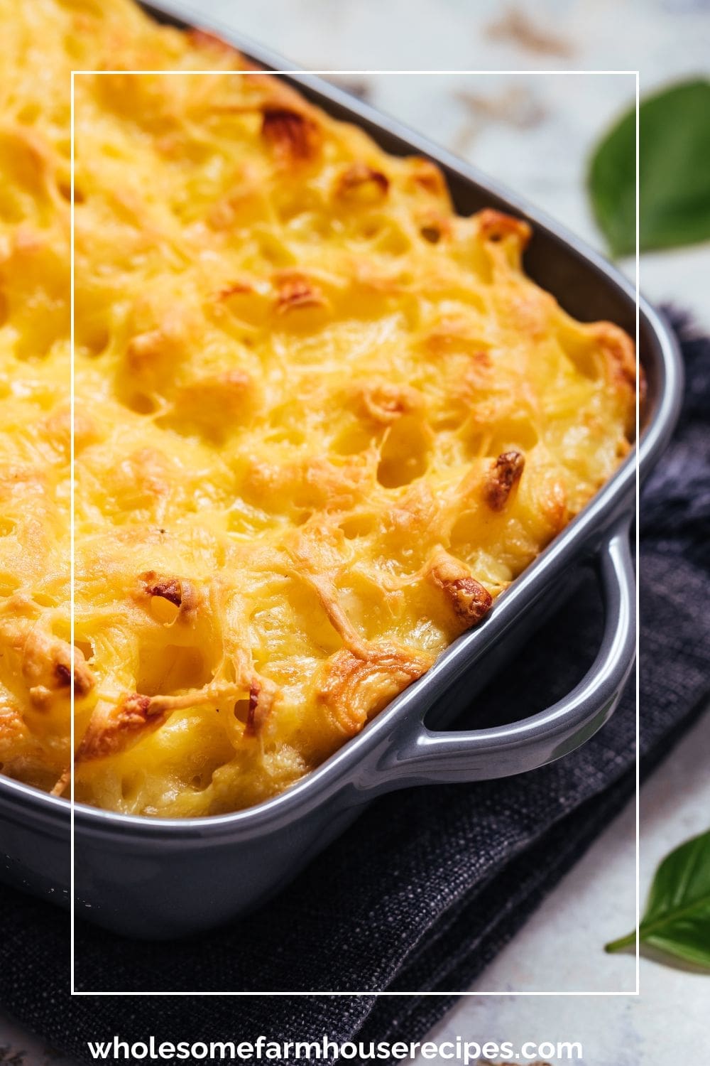 Delicious Baked Macaroni and Cheese in Casserole Dish