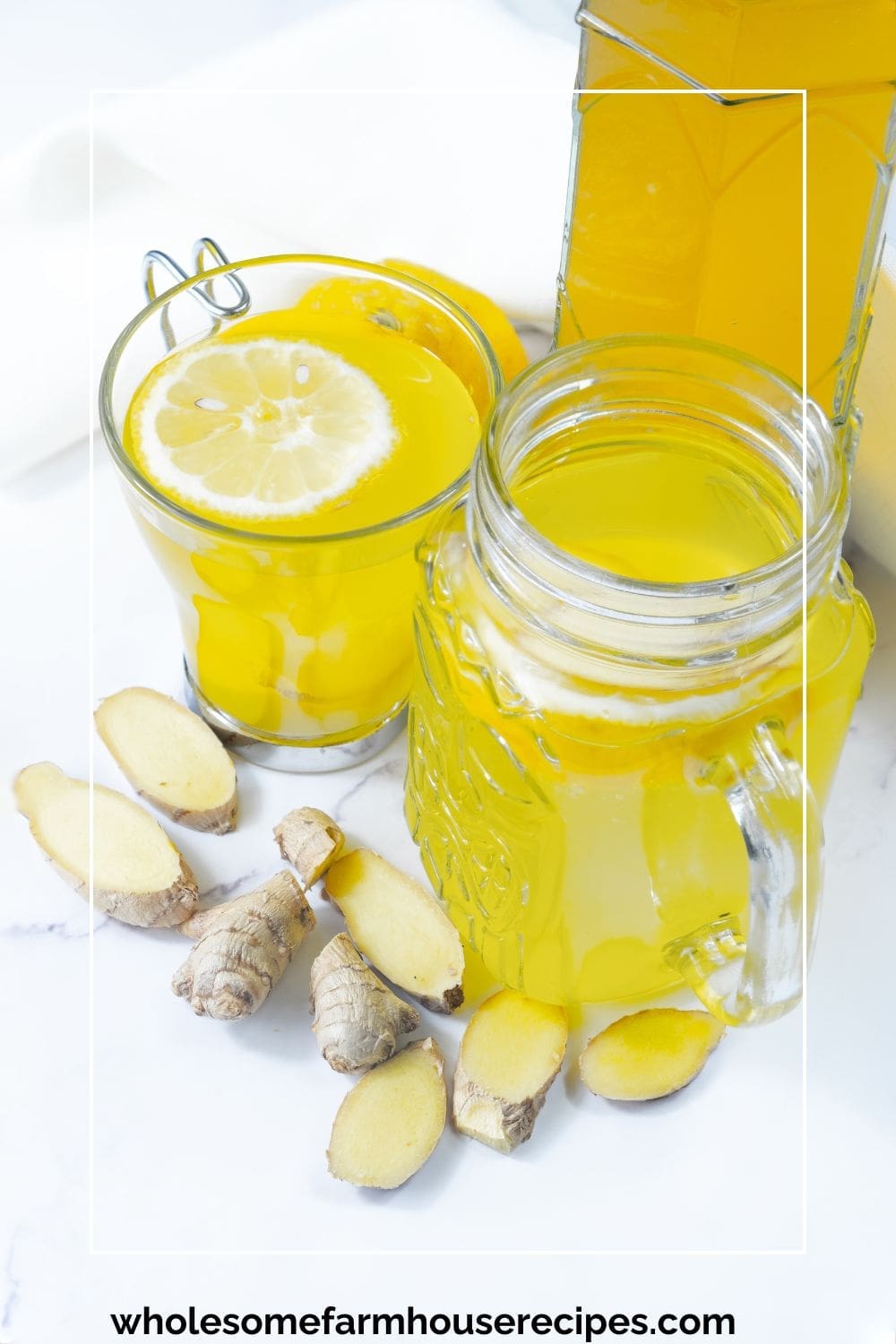 Lemon Ginger Kombucha Drinks