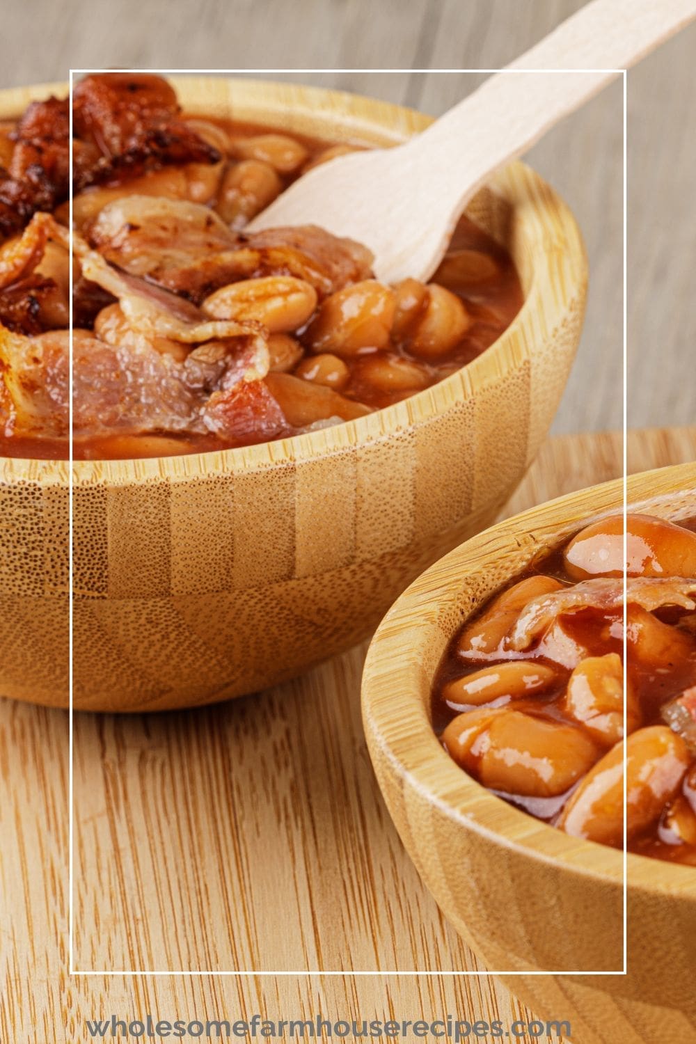 Pork and Beans in Bowls