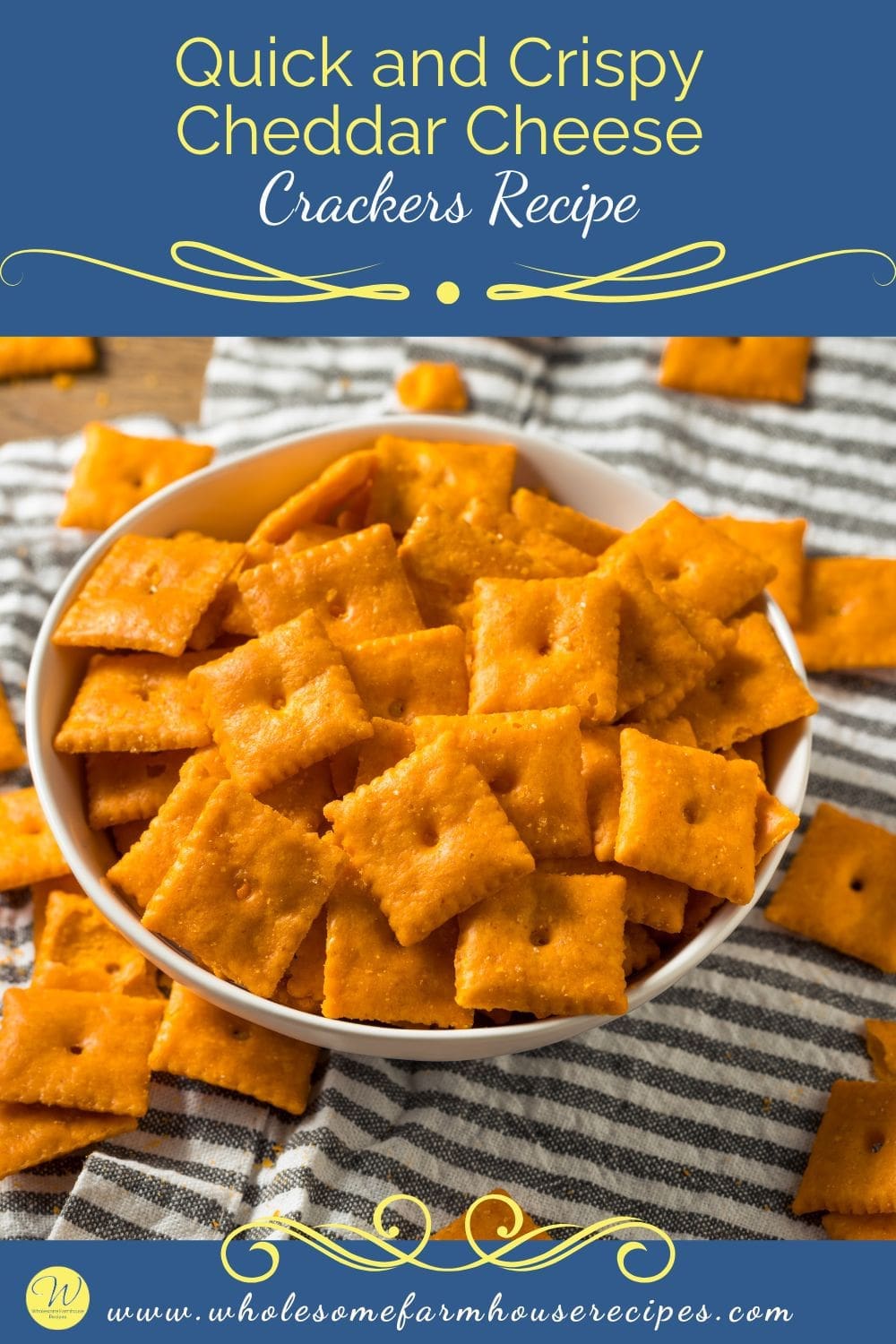 Quick and Crispy Cheddar Cheese Crackers Recipe
