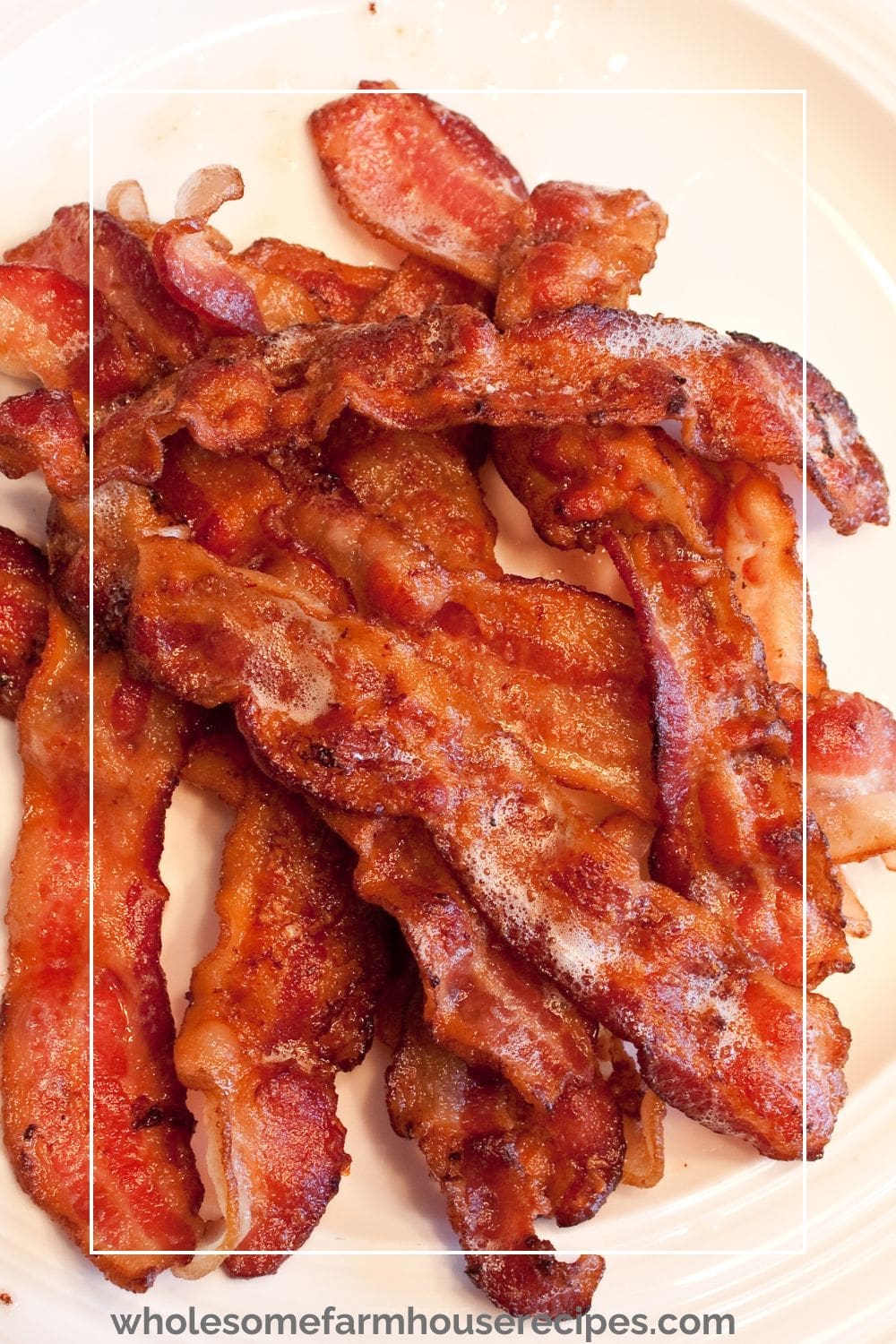 fried bacon on plate