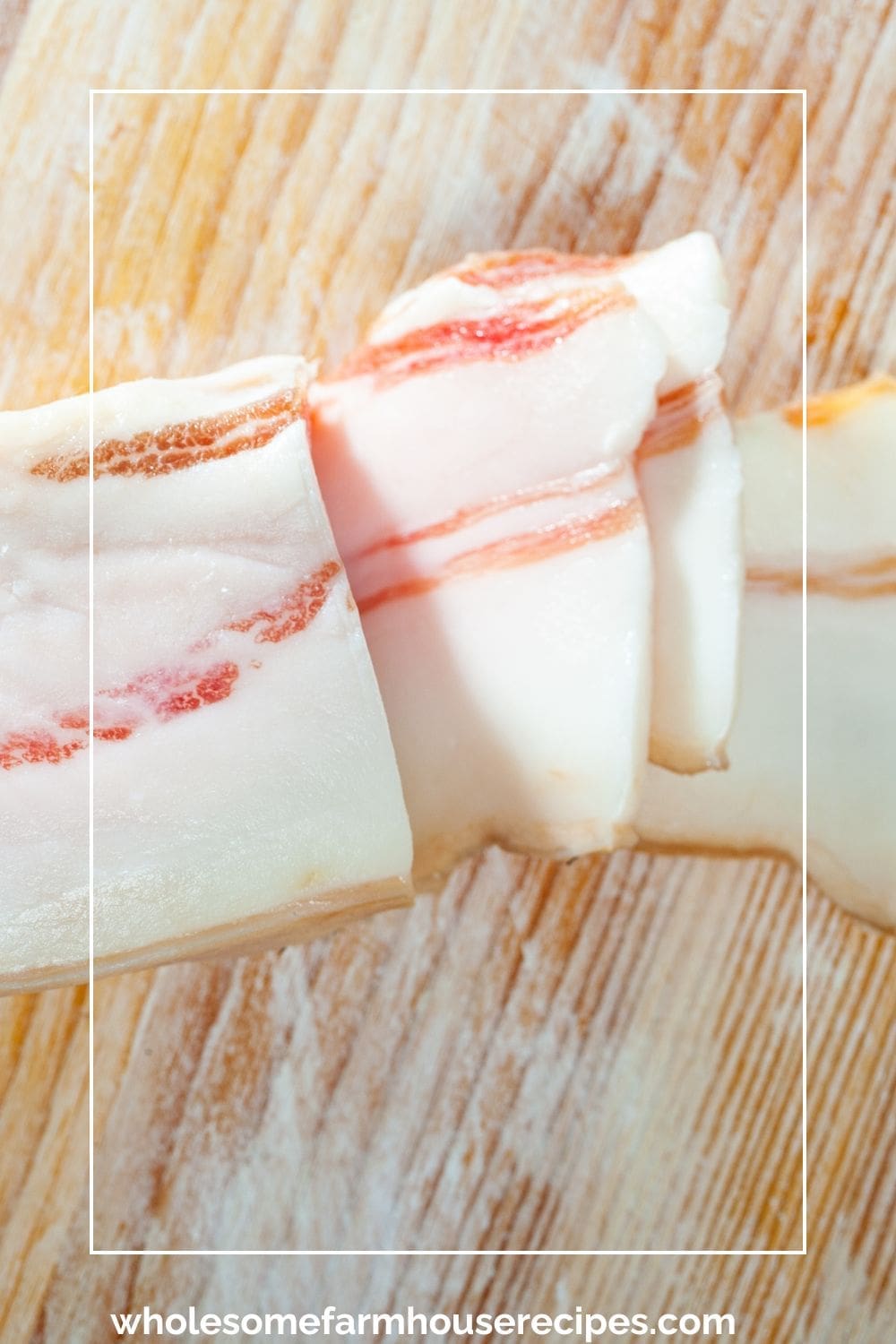 sliced salt pork