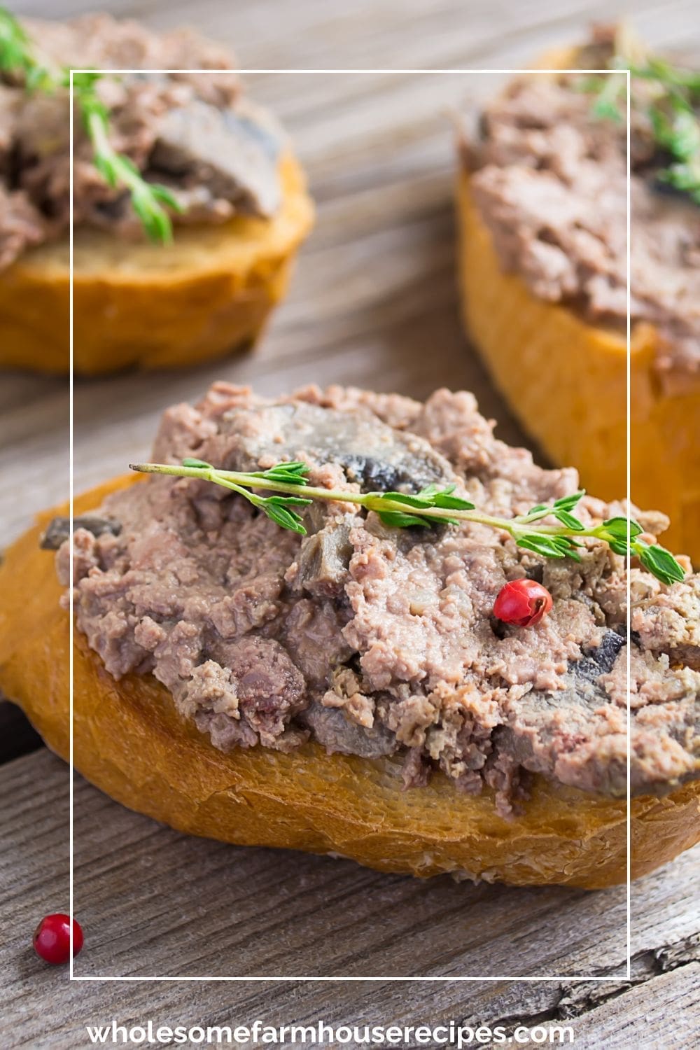 Liver Pâté crostini