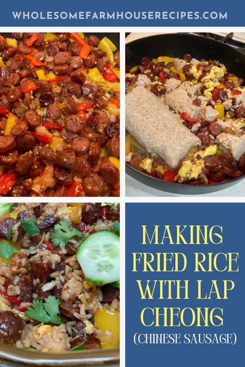 Making Fried Rice with Lap Cheong