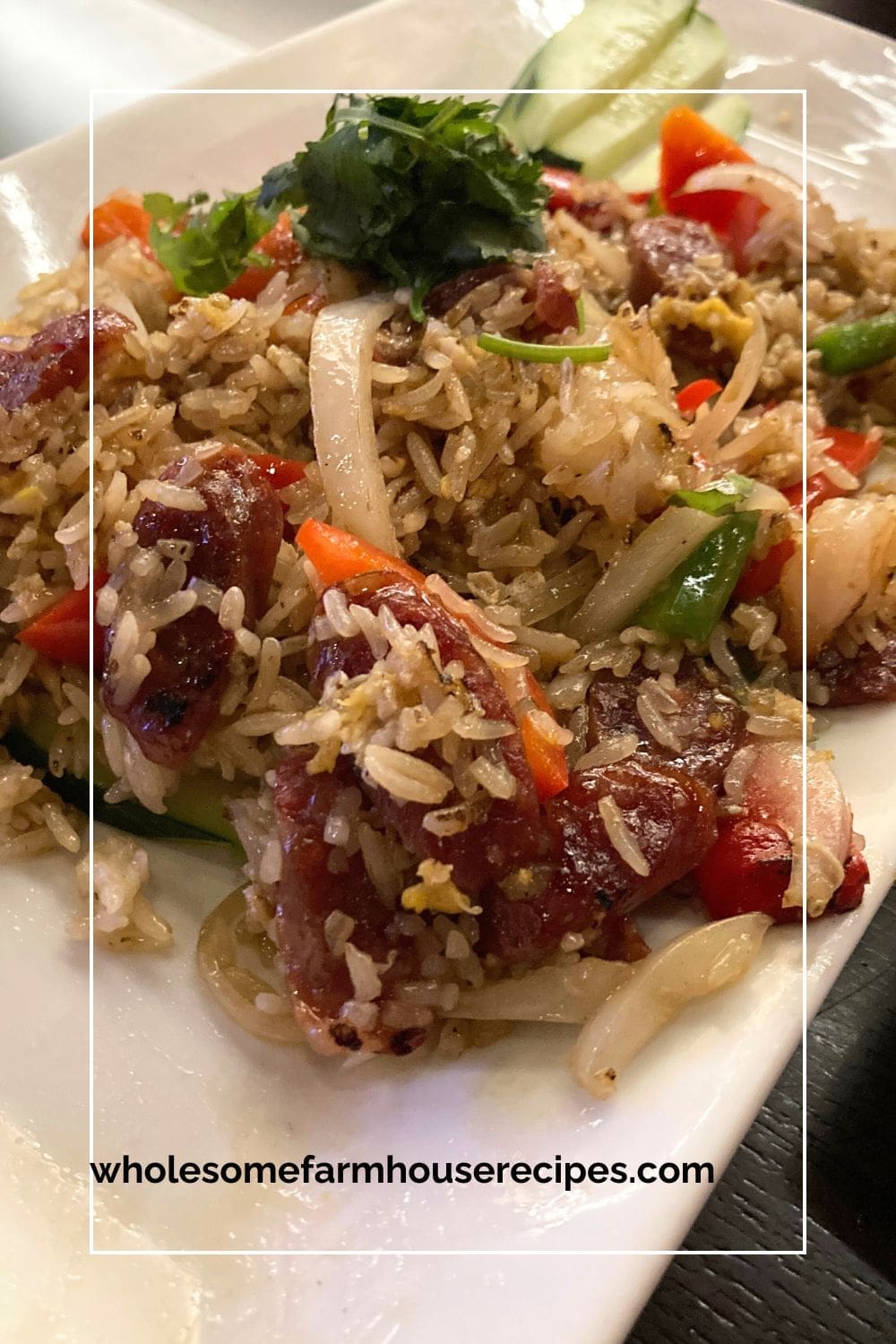The Restaurant Version of Chinese Sausage Fried Rice