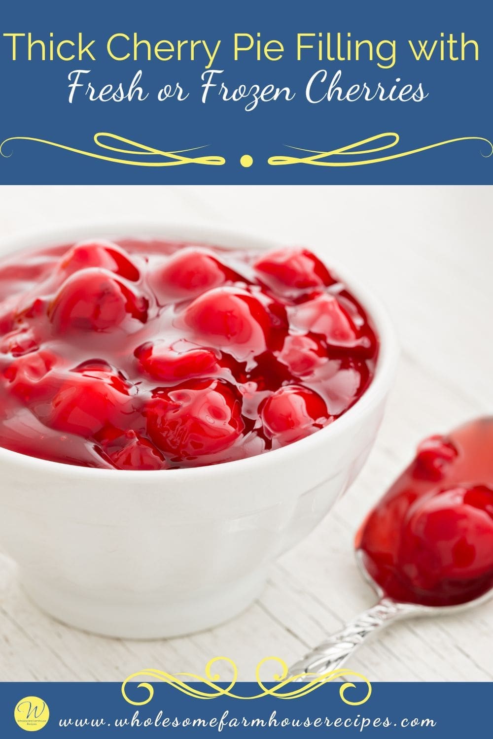 Thick Cherry Pie Filling with Fresh or Frozen Cherries