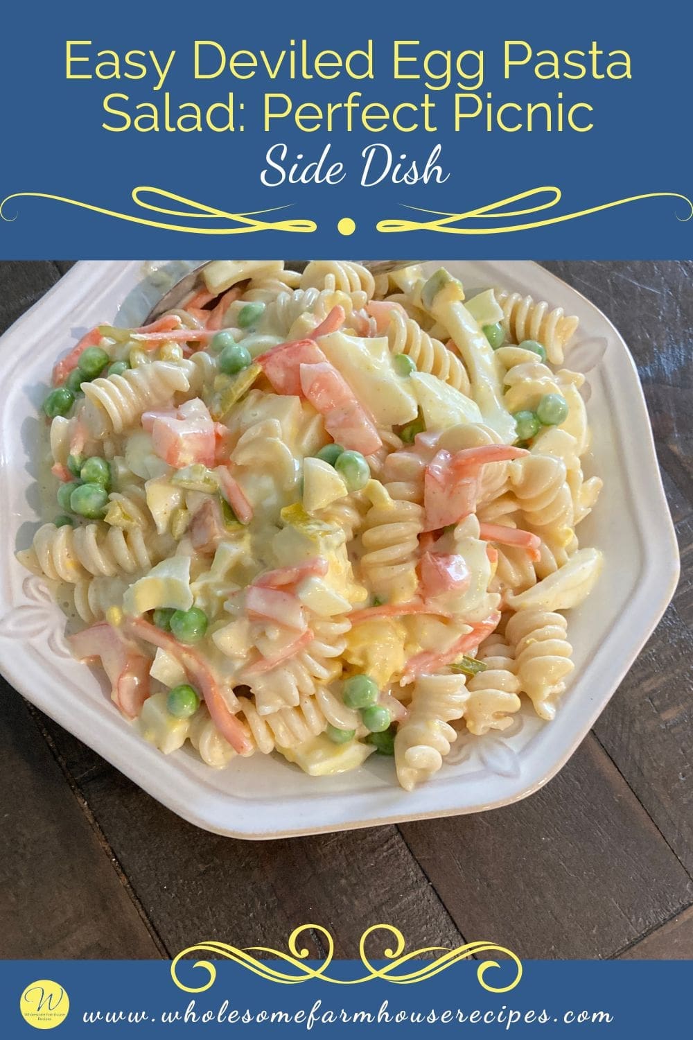 Easy Deviled Egg Pasta Salad Perfect Picnic Side Dish
