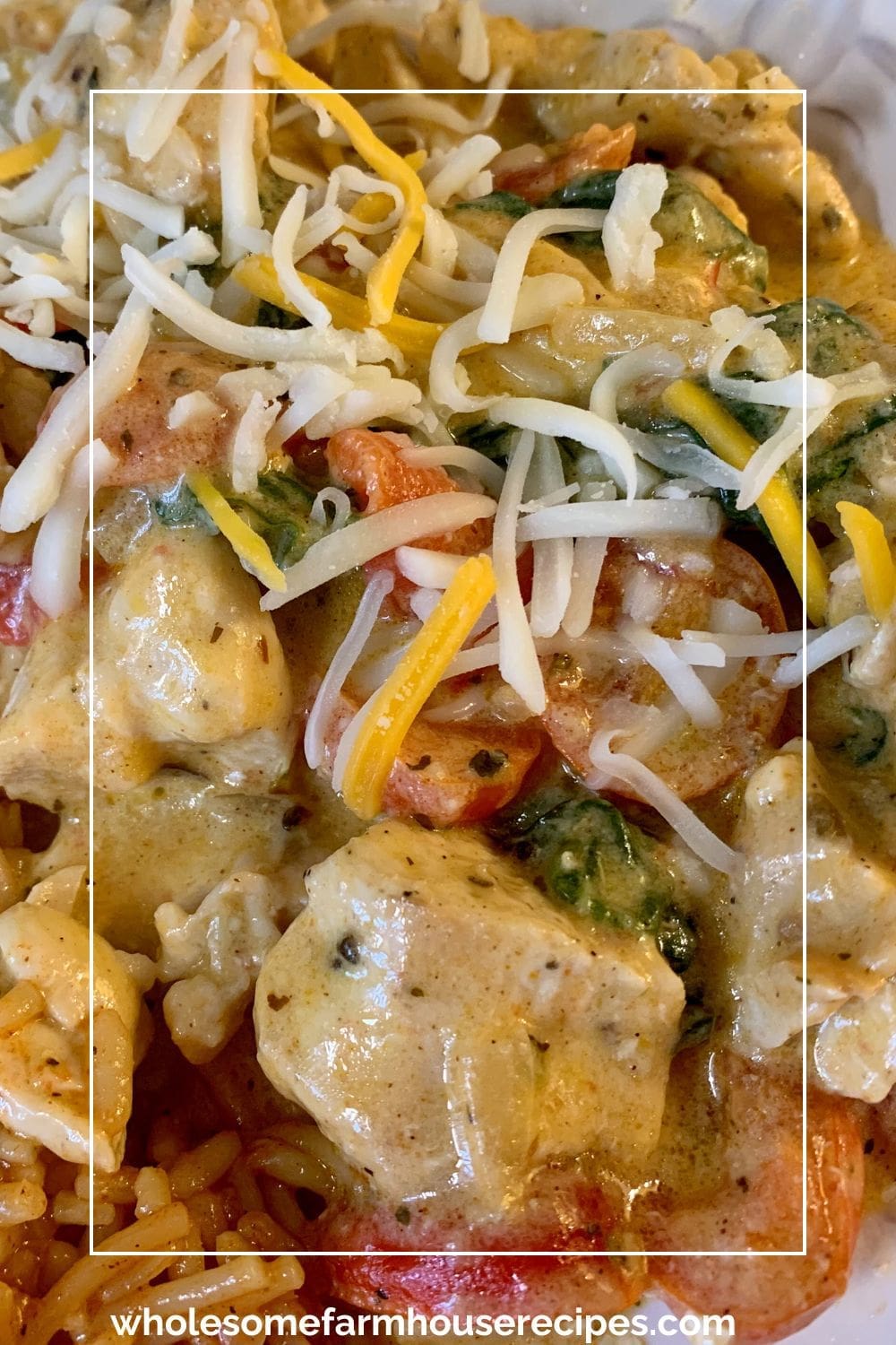 One pot chicken recipe served