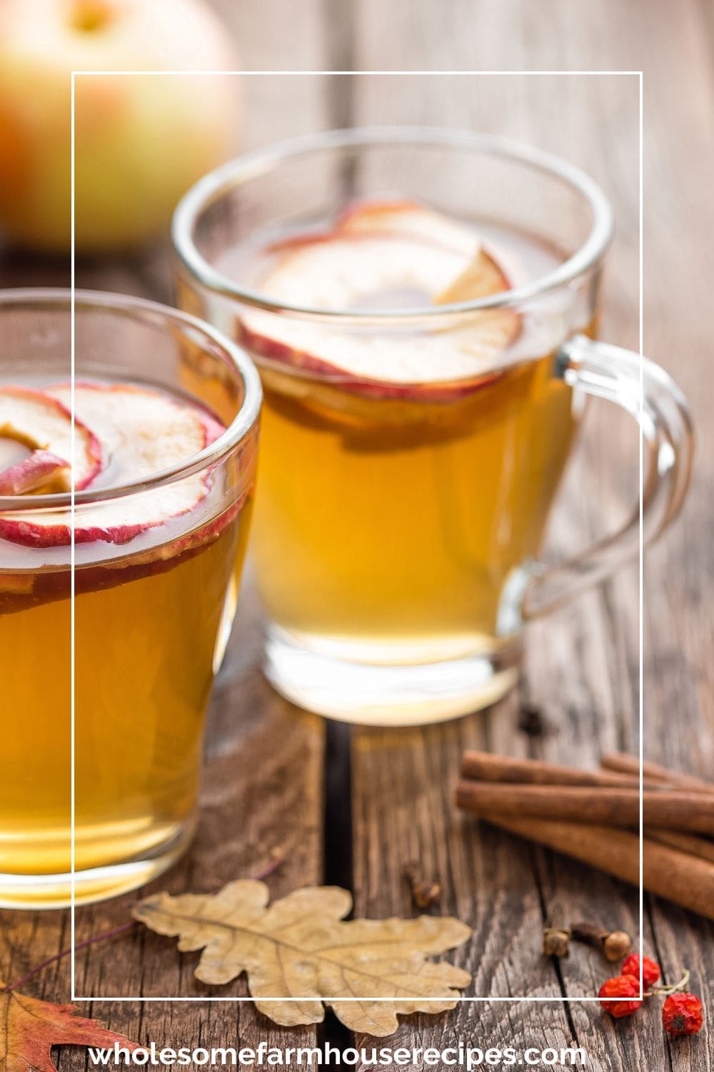Serving Apple Kombucha in Glasses