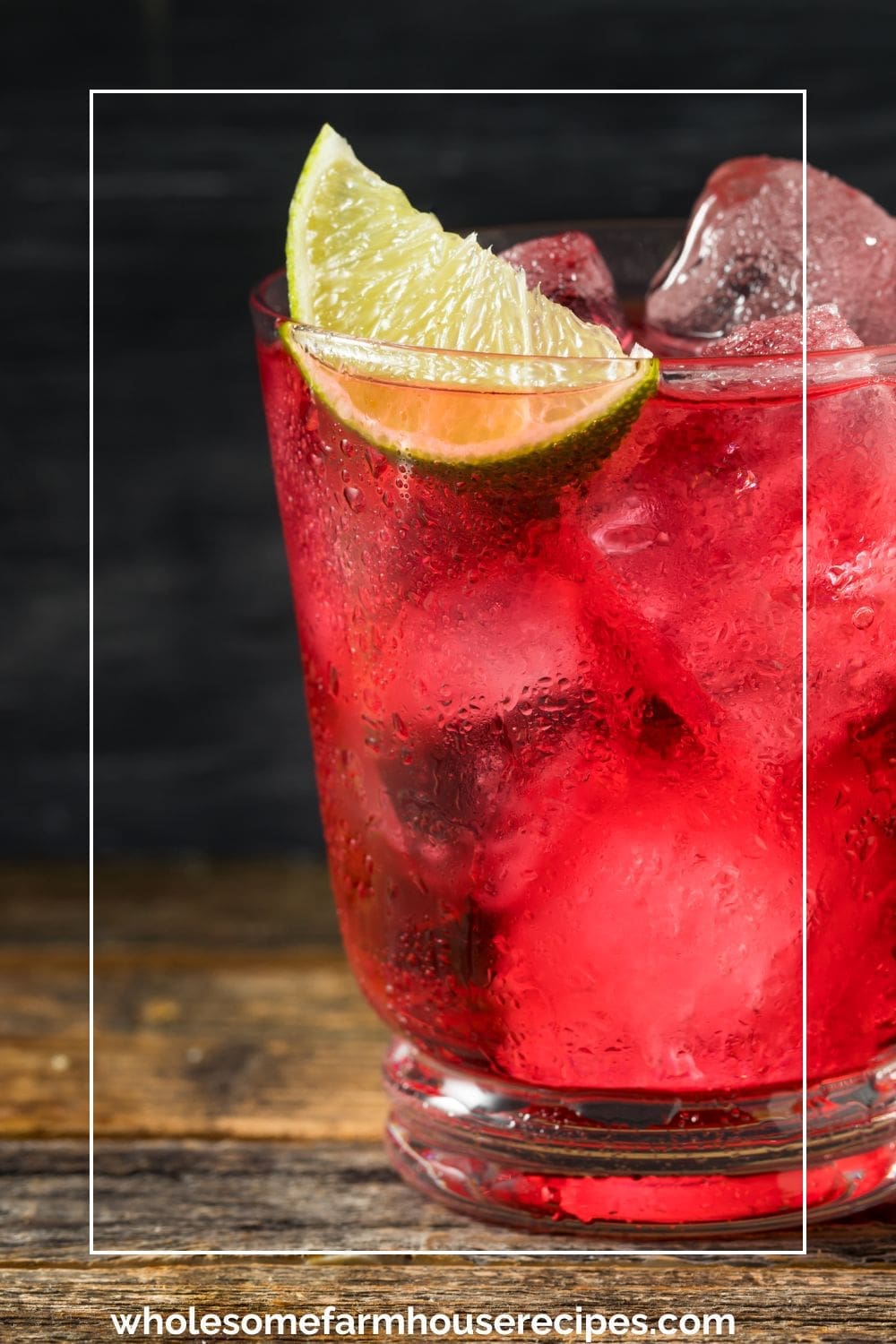 Cranberry and Lime Refreshing Drink