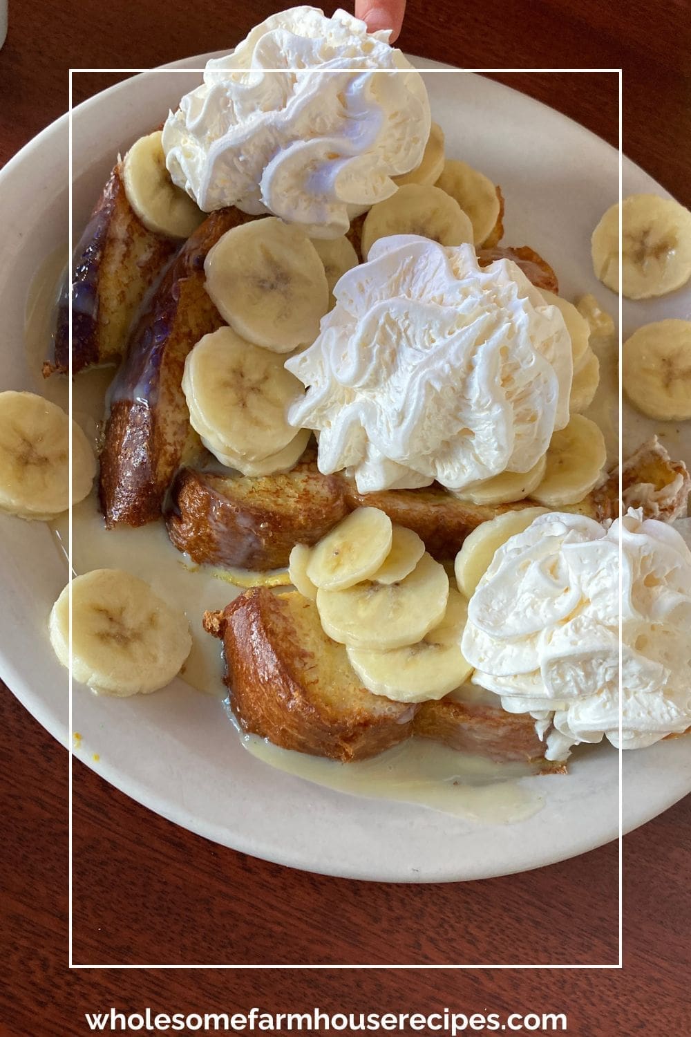 French Toast with Bananas and Buttermilk Sauce