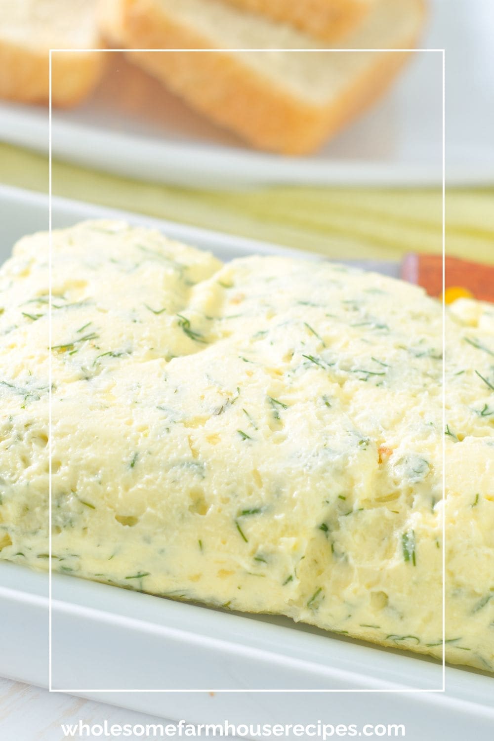 Homemade Garlic Butter on Plate