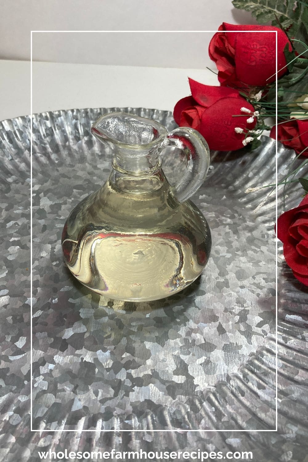 Easy 2 ingredient Simple Syrup in bottle