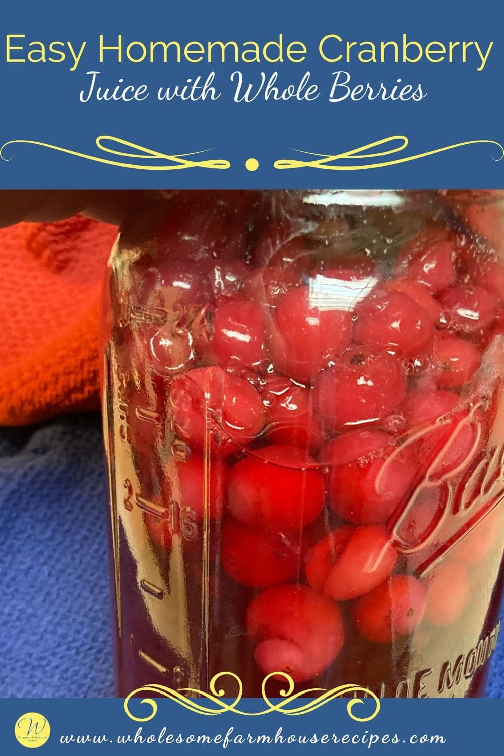 Easy Homemade Cranberry Juice with Whole Berries