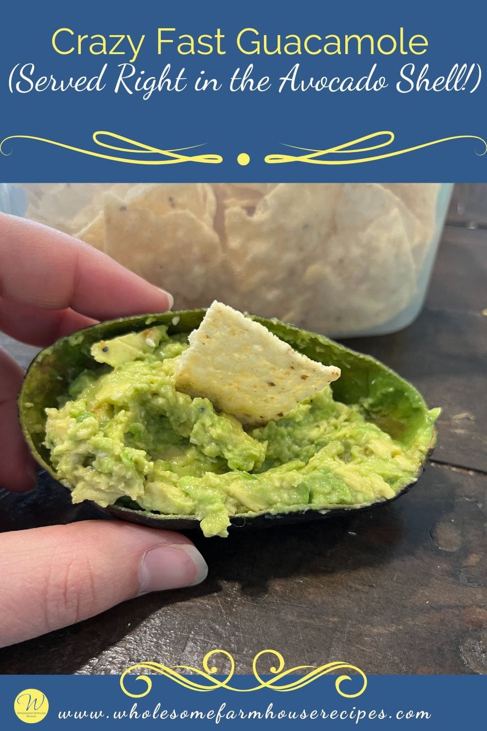 Crazy Fast Guacamole (Served Right in the Avocado Shell!)
