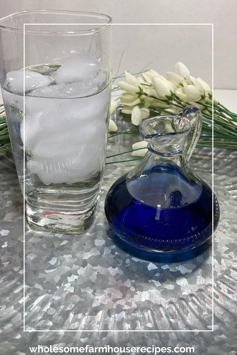 Blueberry Simple Syrup in Container