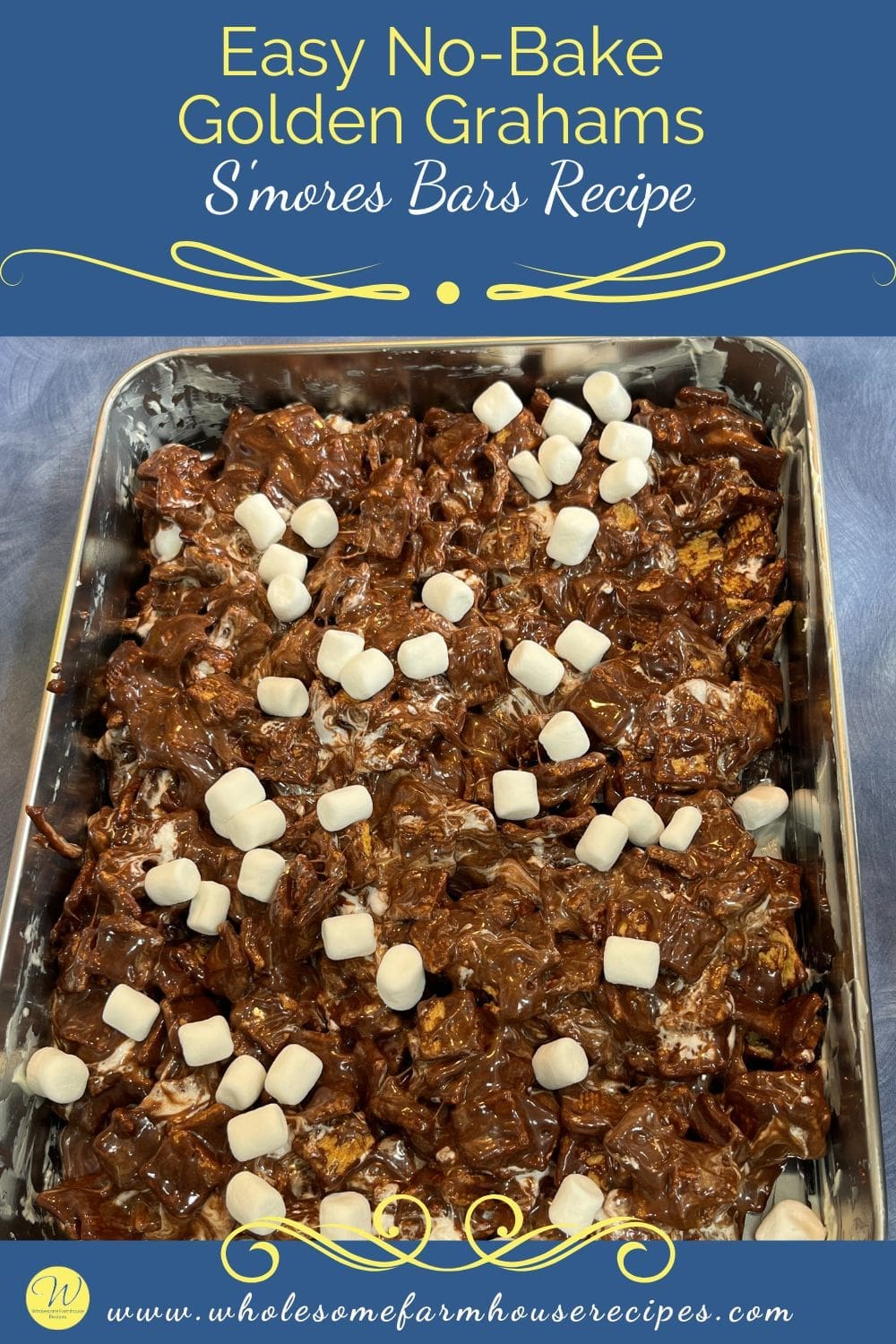 Easy No-Bake Golden Grahams S'mores Bars Recipe