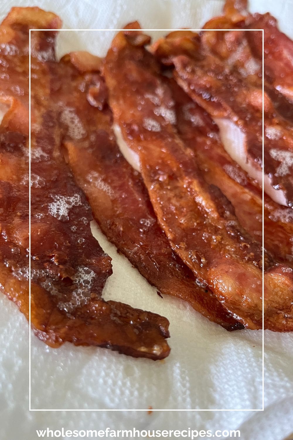 Perfectly cooked crispy bacon