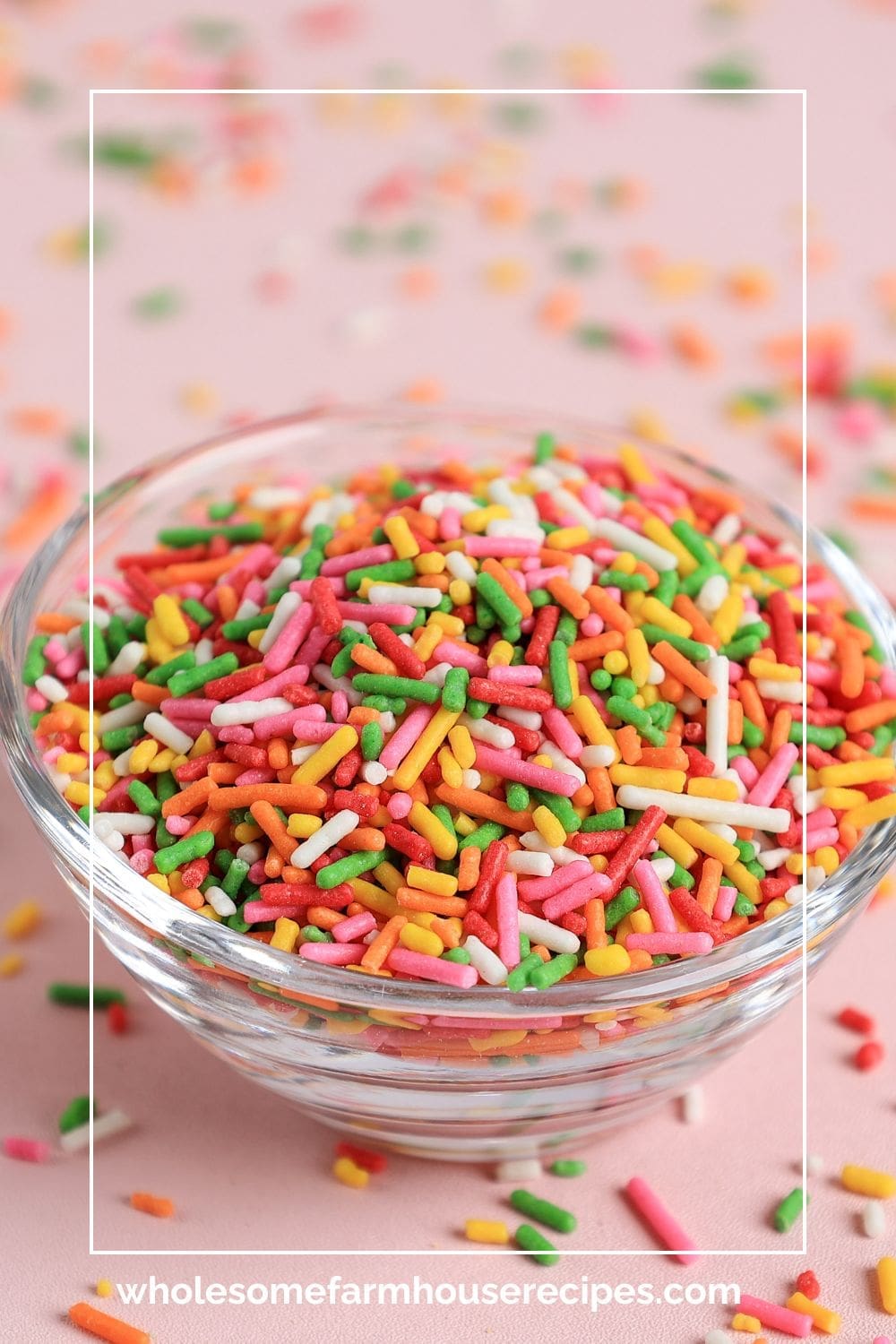 Bowl of Fall Colored Sprinkles