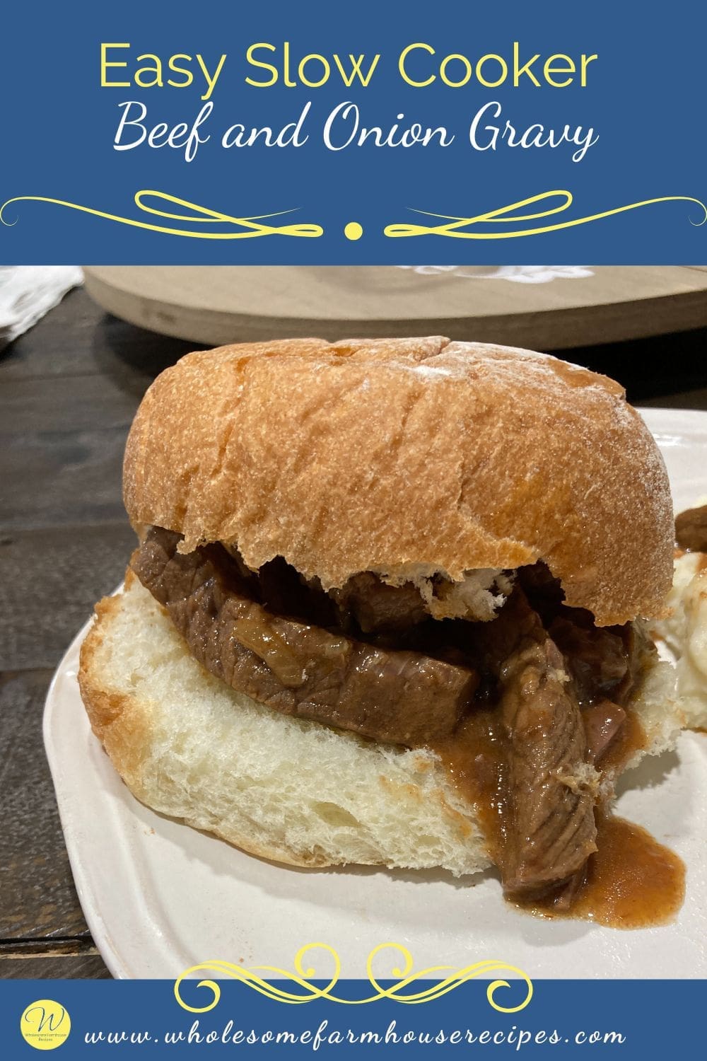 Easy Slow Cooker Beef and Onion Gravy