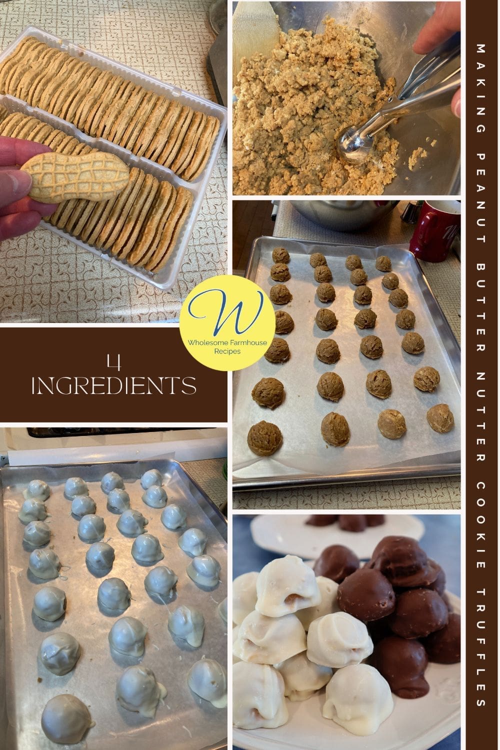 Making Peanut Butter Nutter Cookie Truffles