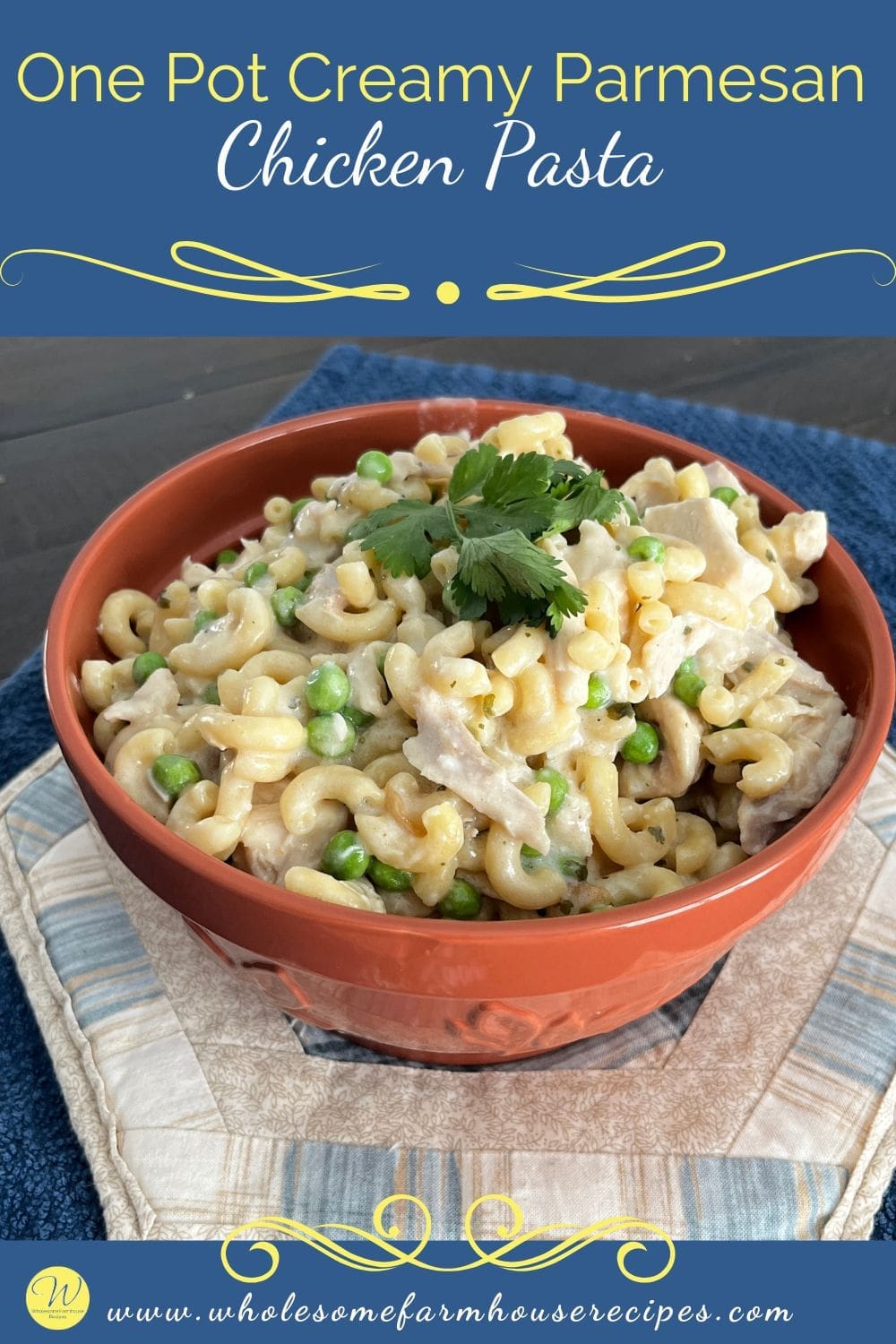 One Pot Creamy Parmesan Chicken Pasta
