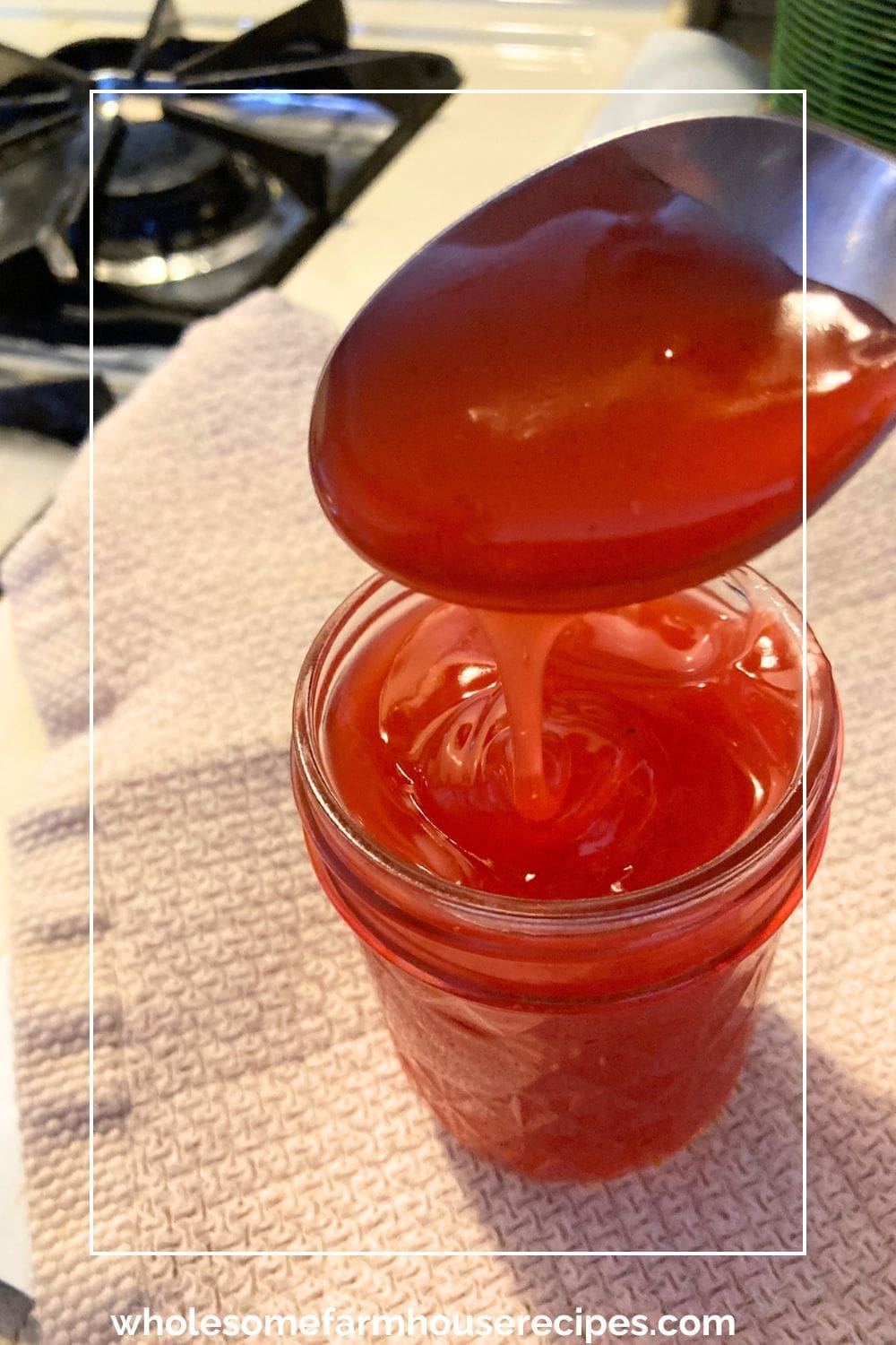 Homemade Sweet and Sour Sauce in Jar