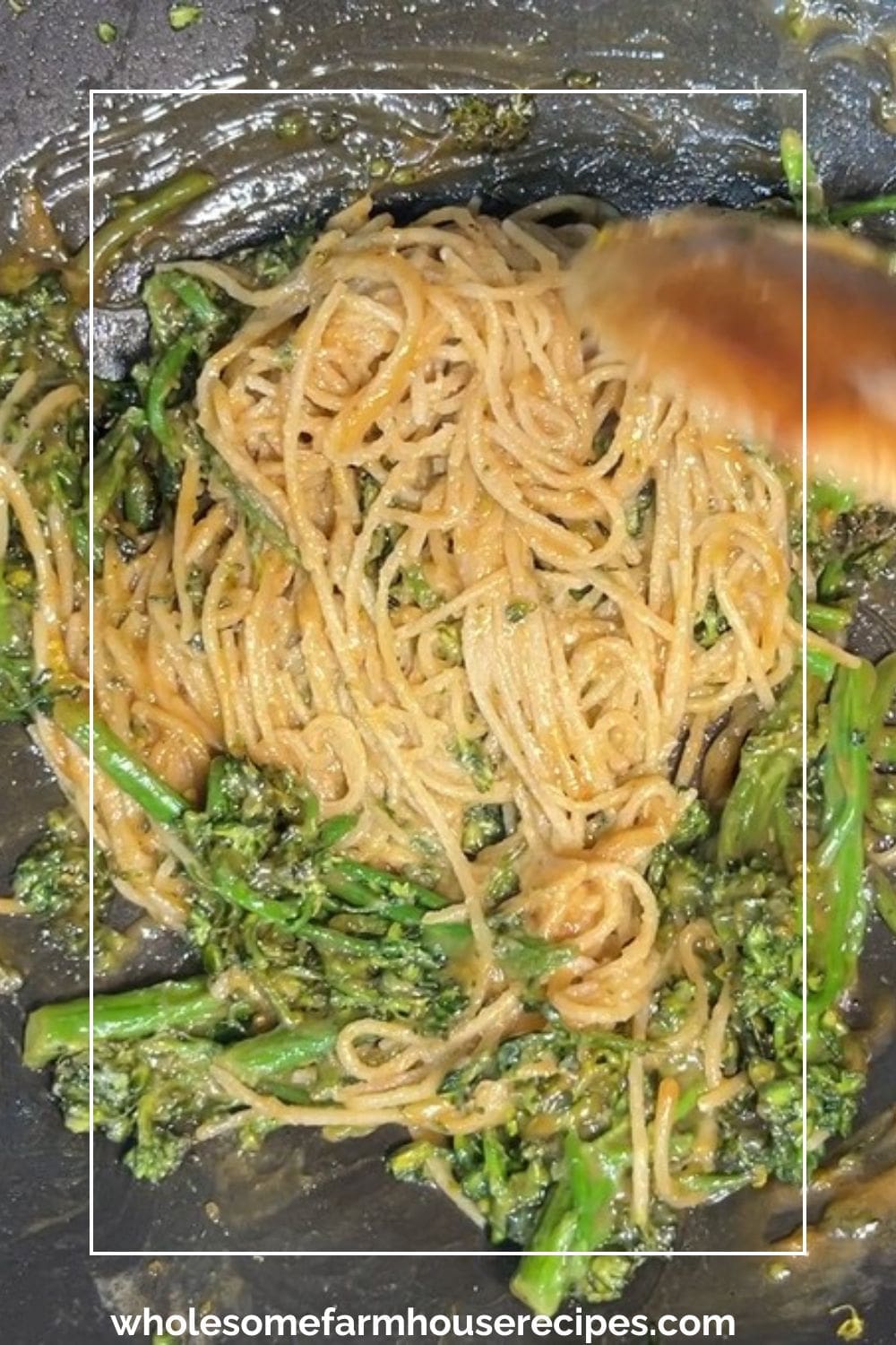 Making the Broccolini Pasta