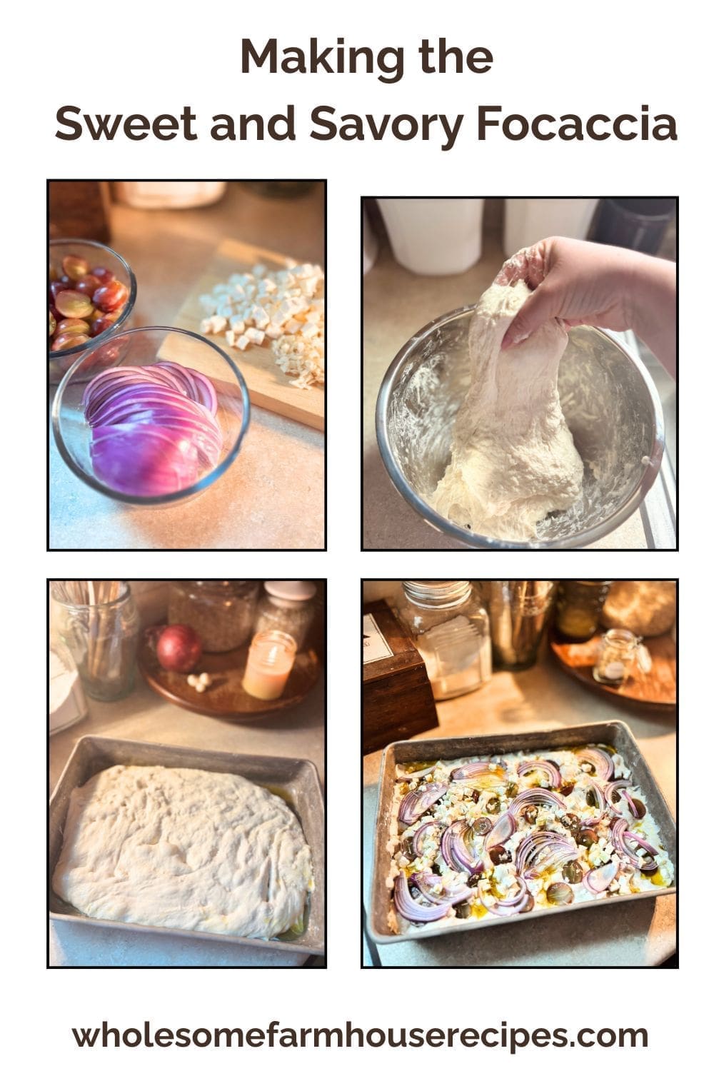 Making the Sweet and Savory Focaccia