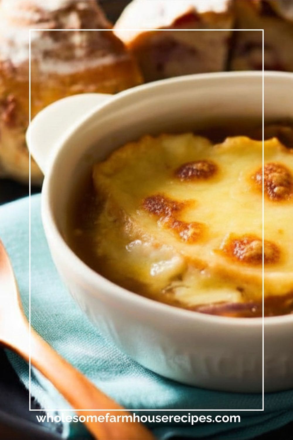 Bowl of Homemade French Onion Soup