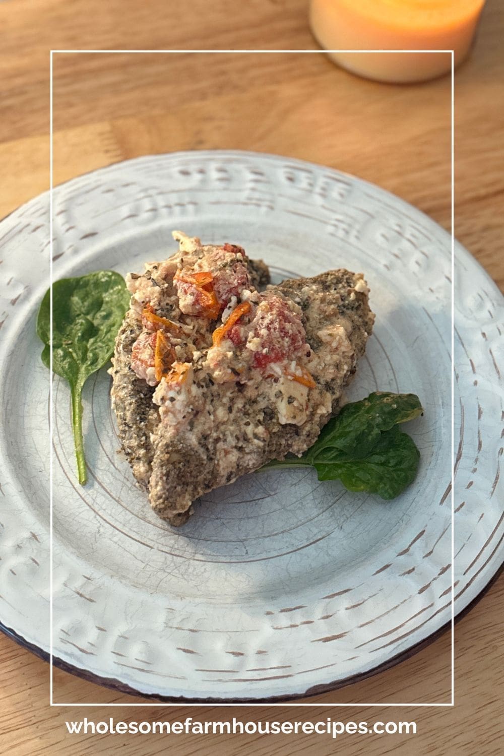 Cheesy Baked Chicken Plated